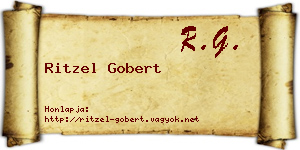 Ritzel Gobert névjegykártya